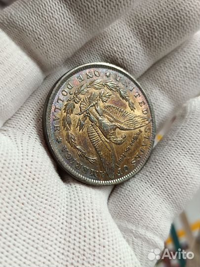 США. 1 доллар 1884 г. Серебро. Инвестиции. RAR