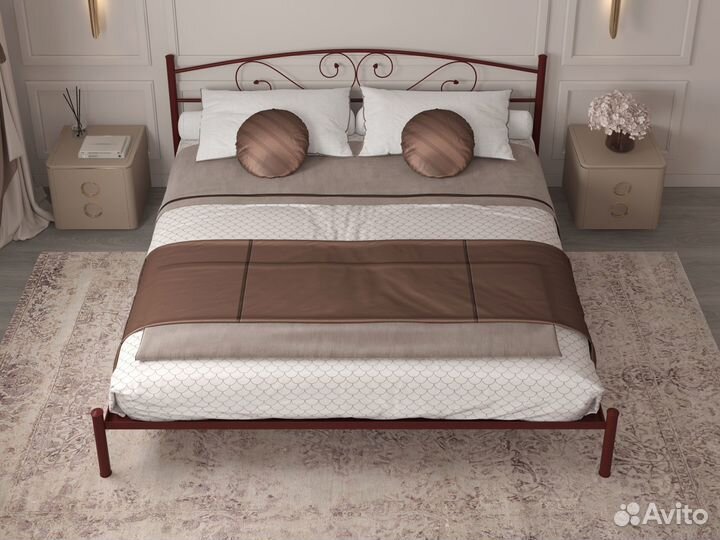 Кровать металлическая king-size 2000 rumba Ларго