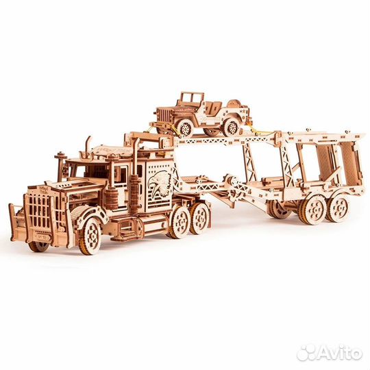 Прицеп-автовоз с кабриджипом для Тягача Big Rig (W