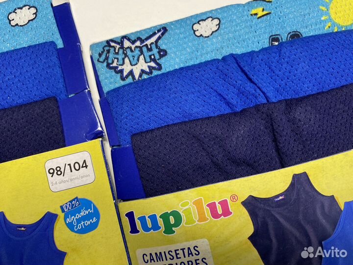 Майки 3 шт новые 98/104 комплектом