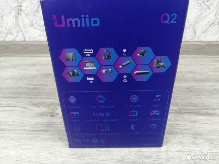 Проектор umiio Q2 с hdmi для приставок