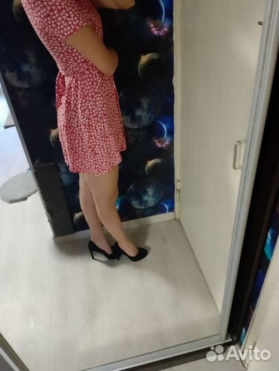 Платье красное универсального размера