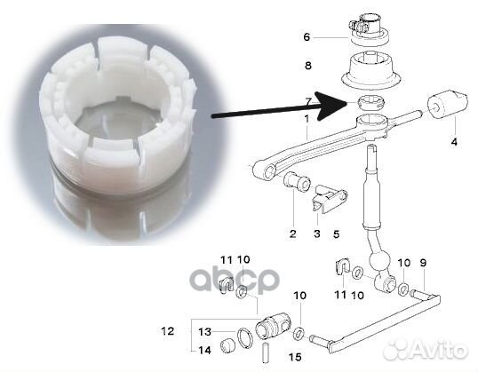 Опора рычага переключения передач 25111220600 BMW