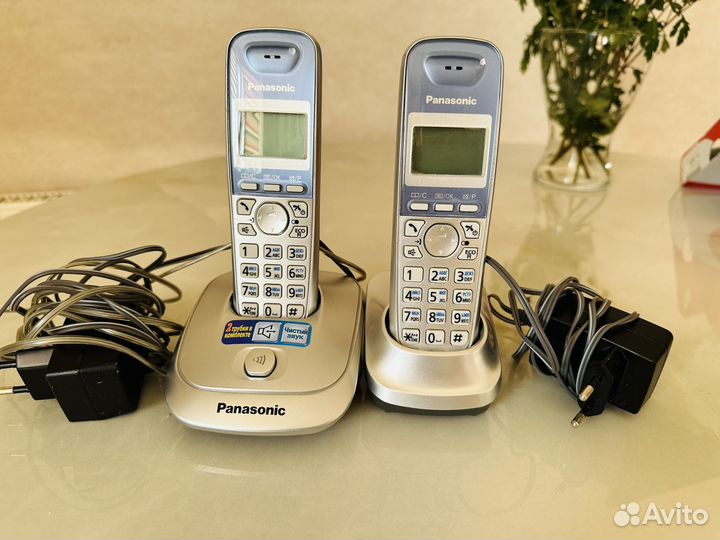 Радиотелефон panasonic 2 трубки