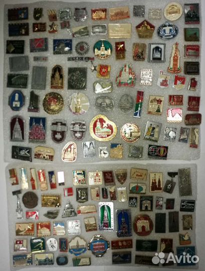 Значки по теме Москва, 140 шт