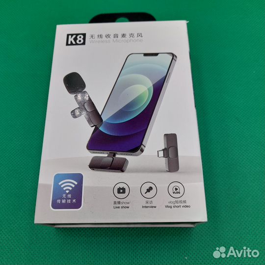 Микрофон петличный беспроводной Type-C для android