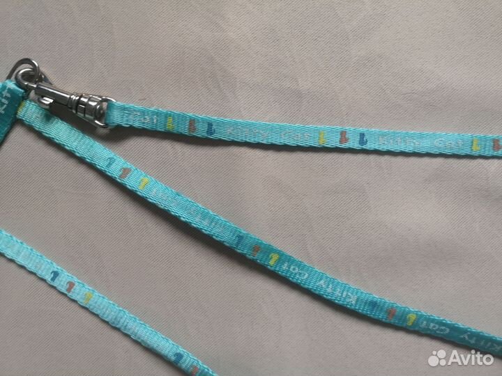 Голубая шлейка для котят