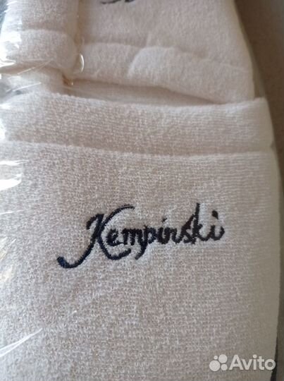 Новые тапочки из отеля Kempinski