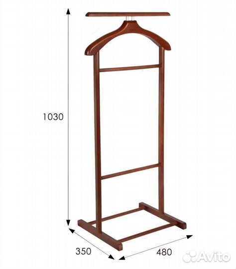 Вешалка костюмная верона средне-коричневый(1567)