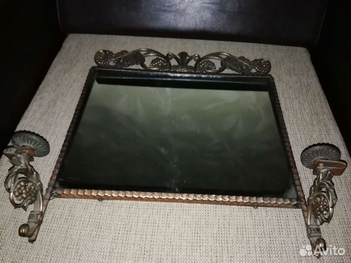 Зеркало с подсвечниками винтаж