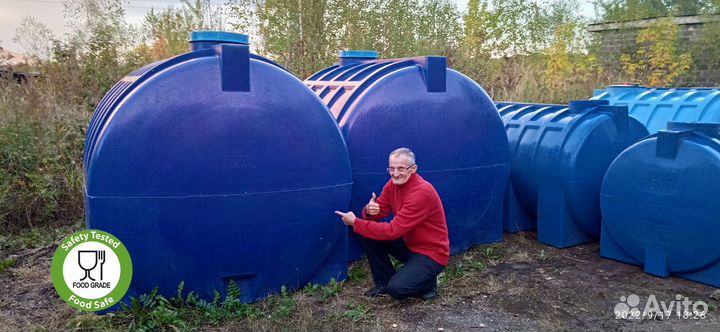 Бочка пластиковая 5000 л / в день обращения