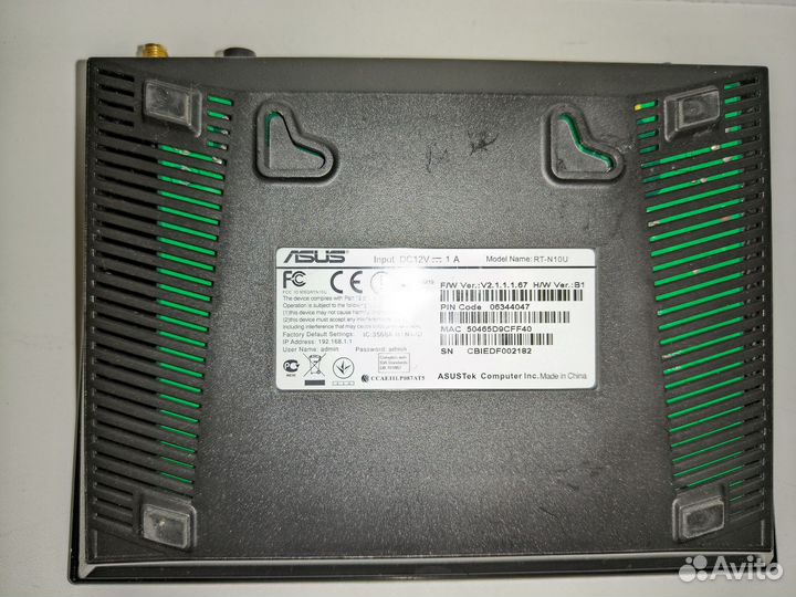 Wi-Fi Роутер asus RT-N10U