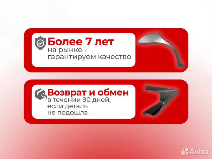 Ремонтные пороги и арки для Honda Шиханы