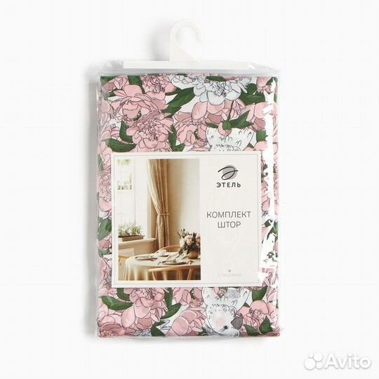 Шторы для кухни Этель 'Попугай' 149х180 см - 2 шт