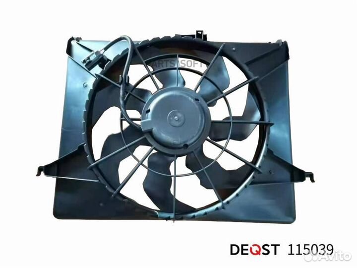 Deqst 115039 Электорвентилятор hyundai santa fe (c