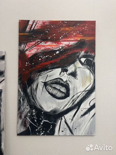 Интерьерная картина ручная работа акрил