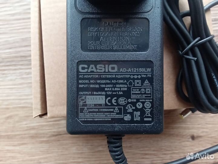 Блок питания для Casio CDP-S100BK (12V 1.5A)