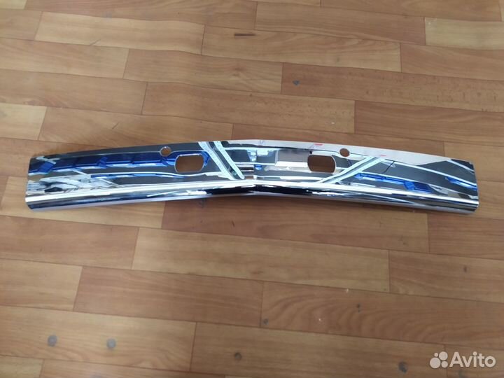 Накладка хром на защиту бампера L200