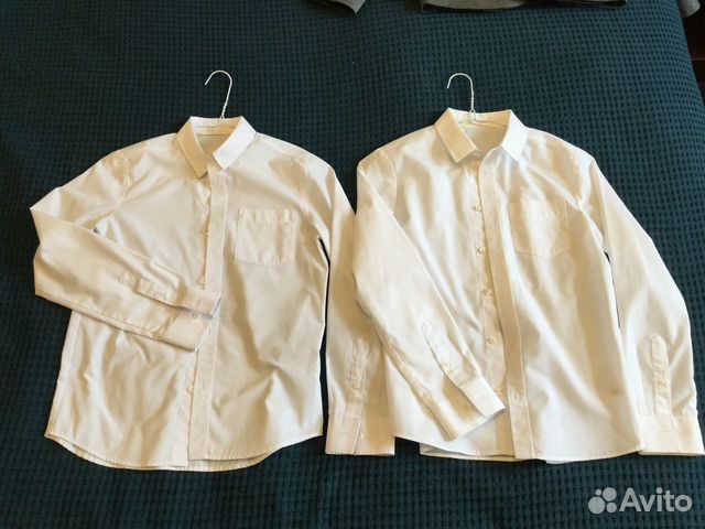 Рубашка белая 2 шт 140 см