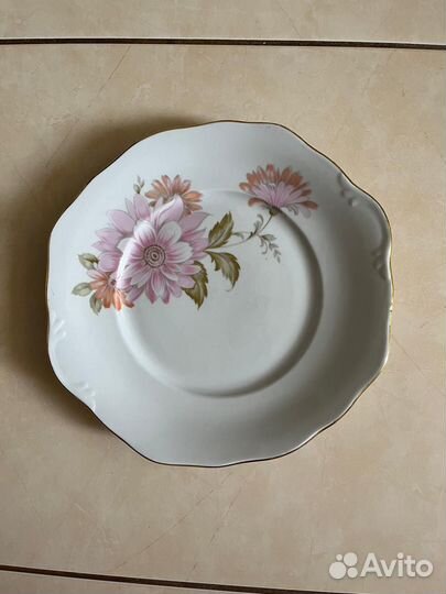 Блюдо фарфор Дулево СССР