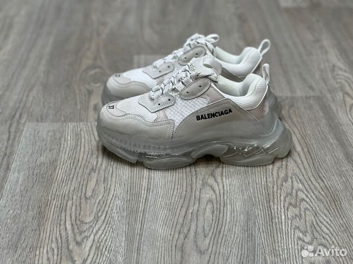 Кроссовки Balenciaga Triple-S Clear Sole White