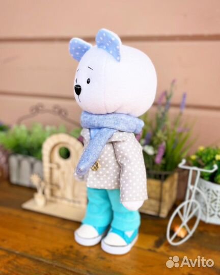 Мишка тедди игрушка ручная работа