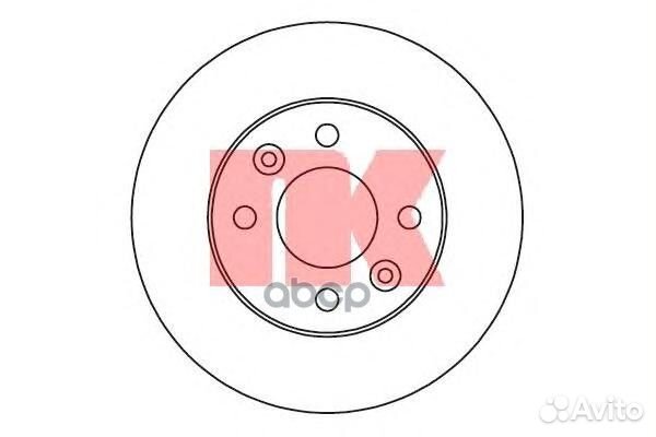 203938NK диск тормозной передний Dacia Logan 1