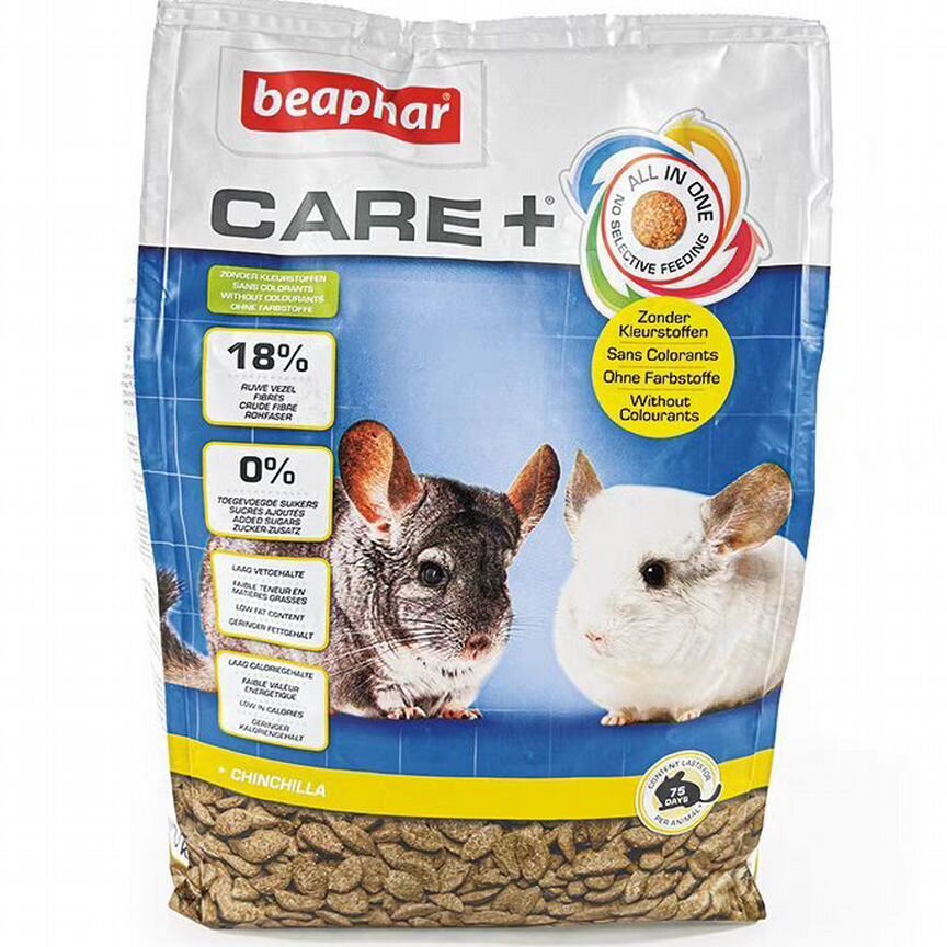 Beaphar Care+ Корм для шиншилл, 1.5кг