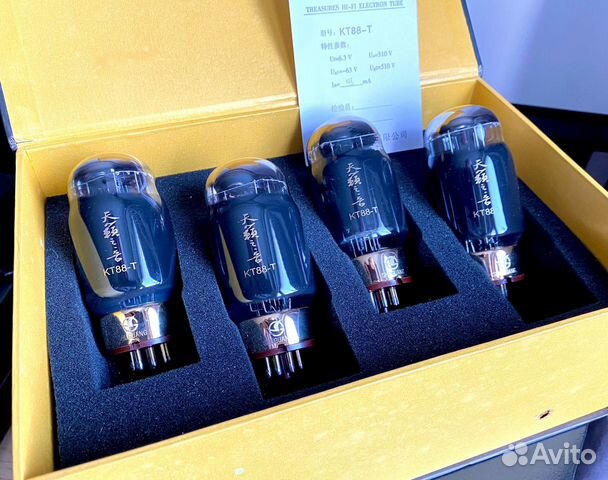 Радиолампы Shuguang KT88-T квартет объявление продам