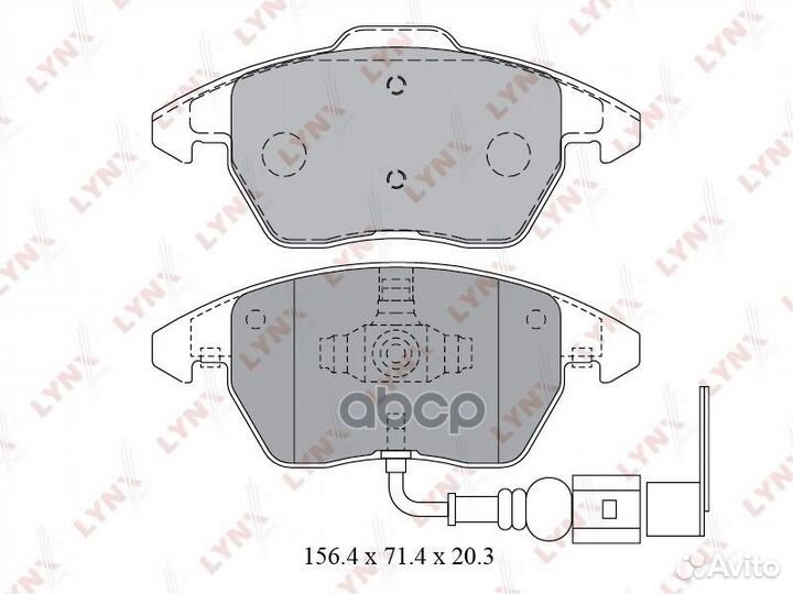 Колодки тормозные передние audi A3 03 / TT 06