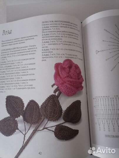 Книга Цветы, связанные крючком