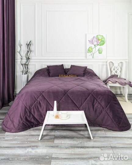Бархатное покрывало Беллиссимо спелая слива