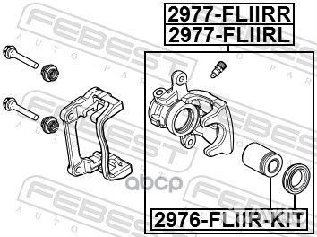 Суппорт тормозной задний левый 2977fliirl Febest