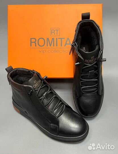 Ботинки Кроссовки Romitan мужские Зима 40-45