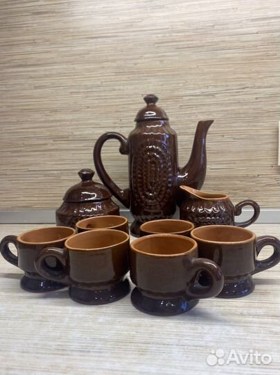 Сервиз кофейный, керамический на 6 персон