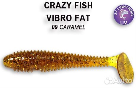 Силиконовая приманка Crazy Fish Vibro Fat 4