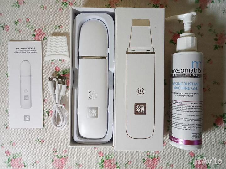 Аппарат для ультразвуковой чистки лица + гель