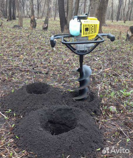 Бурение мотобуром, установка столбов, заборов