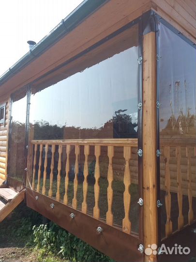 Мягкие окна для загородного дома дачи бани балкона