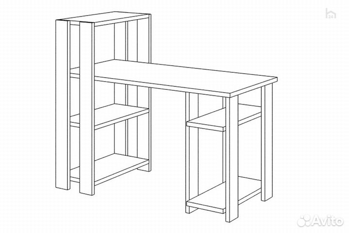 Стол компьютерный Slim стн-110/130 шк-Ч