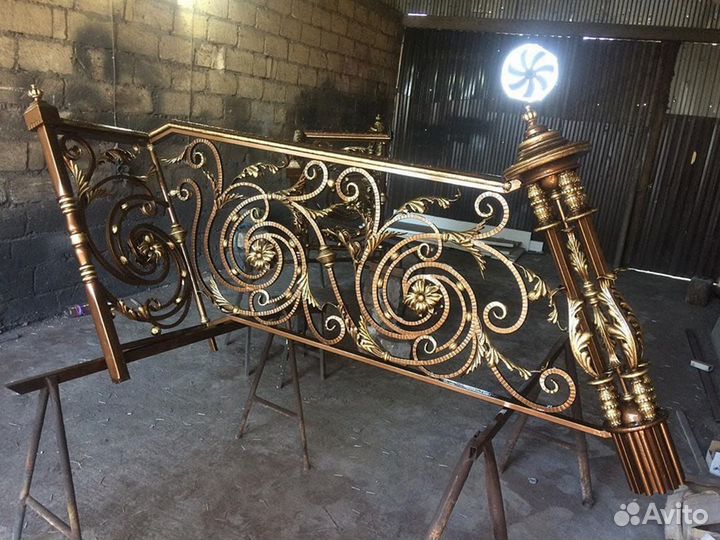 Кованые перила для лестниц