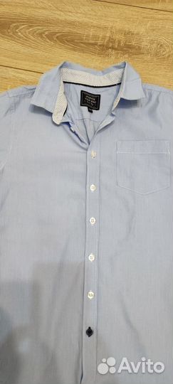 Рубашка/ шорты H&M/ поло Kiabi 152-158