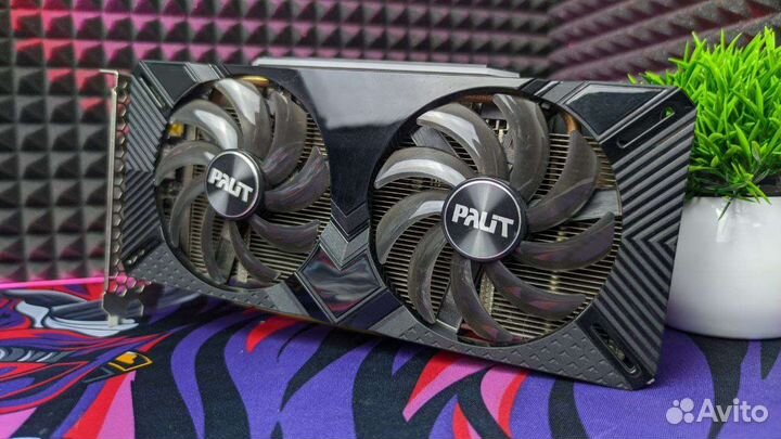 Видеокарта GeForce GTX 1660 6gb super palit dual