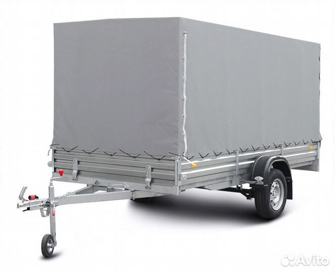 Прицеп 817702. Кузов 2.5x1.5. Высокий тент 1550 мм