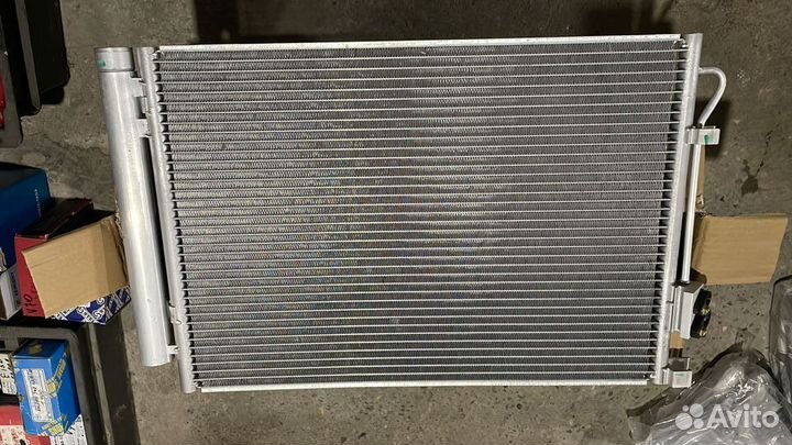 Радиатор кондиционера Хундай Солярис Киа Рио 17