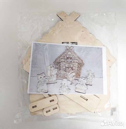 Развивающий деревянный конструктор Теремок