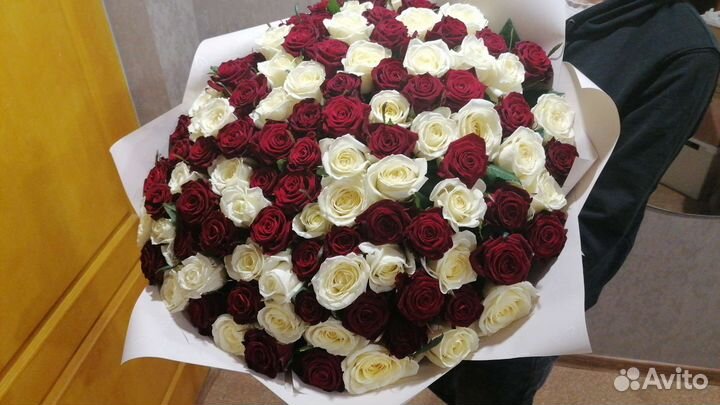 Букет 101 роза. Доставка розы