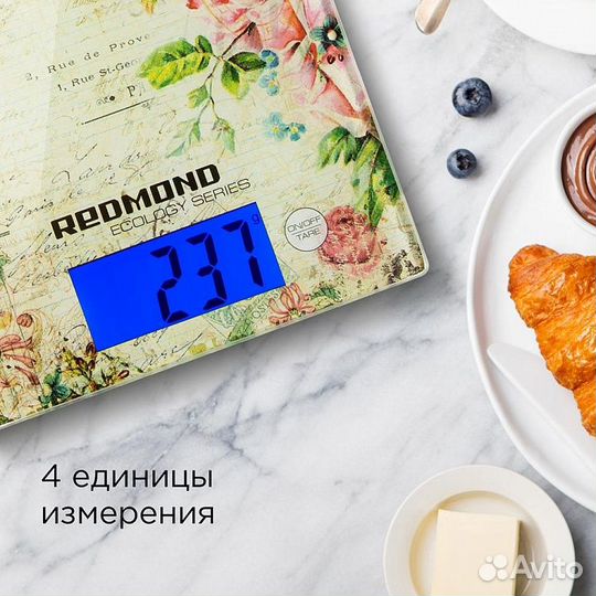 Весы кухонные redmond RS-736 Цветы