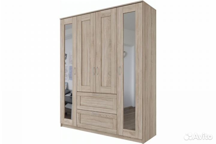 Шкаф Бримнэс (Сириус) Икеа / IKEA новый, 4 двери