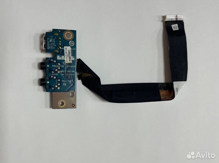 Плата Audio/USB на Asus X53U, K53U, K53T LS7322P